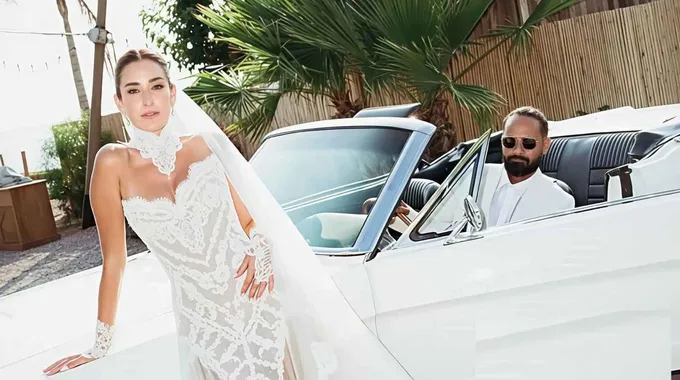 أمينة خليل تحتفل بزفافها في اليونان