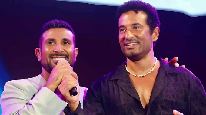 مفاجأة أحمد سعد وشقيقه عمرو سعد