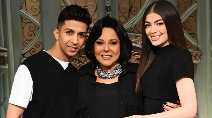 أول ظهور لهشام جمال وليلى زاهر بعد الزواج