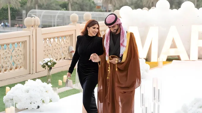 احتفال نور ستارز بخطبتها في دبي